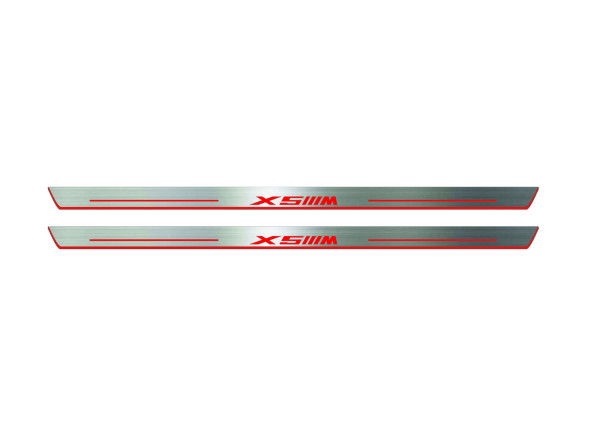 Door sills for BMW X5 E53 1999-2006 with logo X5M (front doors) Door sills for BMW X5 E53 1999-2006 with logo X5M (front doors)