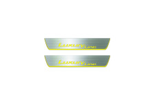 Door sills for BMW X5 E70 2006-2013 with logo Luxury Line (rear doors) Door sills for BMW X5 E70 2006-2013 with logo Luxury Line (rear doors)