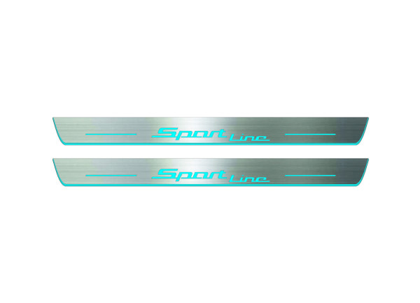 Door sills for BMW X5 E70 2006-2013 with logo Sport Line (front doors) Door sills for BMW X5 E70 2006-2013 with logo Sport Line (front doors)