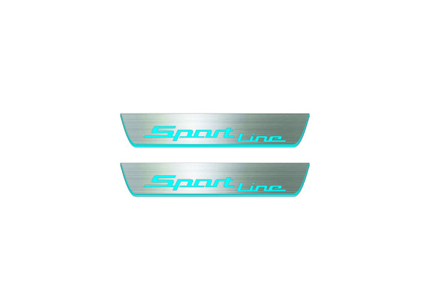 Door sills for BMW X5 E70 2006-2013 with logo Sport Line (rear doors) Door sills for BMW X5 E70 2006-2013 with logo Sport Line (rear doors)