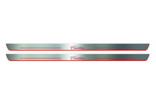 Door sills for Cadillac CTS II Coupe 2008-2014 with logo Cadillac