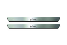 Door sills for Cadillac CTS II 2007-2014 with logo Cadillac (front doors)