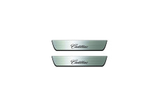 Door sills for Cadillac CTS II 2007-2014 with logo Cadillac (rear doors)