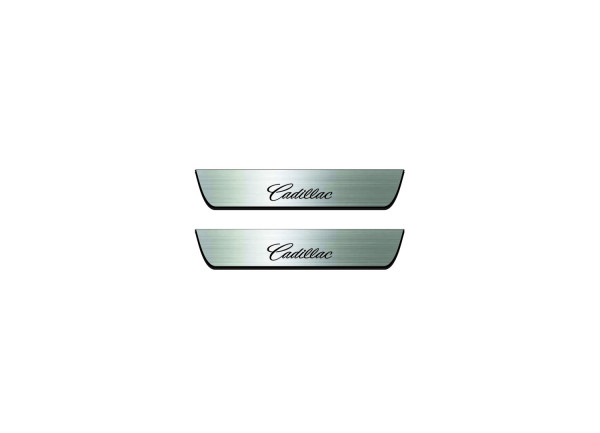 Door sills for Cadillac CTS II 2007-2014 with logo Cadillac (rear doors) Door sills for Cadillac CTS II 2007-2014 with logo Cadillac (rear doors)