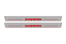 Door sills for Chevrolet Camaro V 2009-2015 with logo Transformers (front doors)