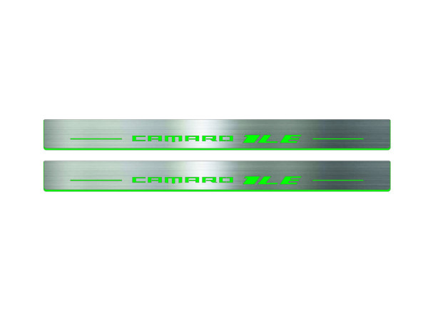 Door sills for Chevrolet Camaro VI 2016+ with logo 1LE Door sills for Chevrolet Camaro VI 2016+ with logo 1LE