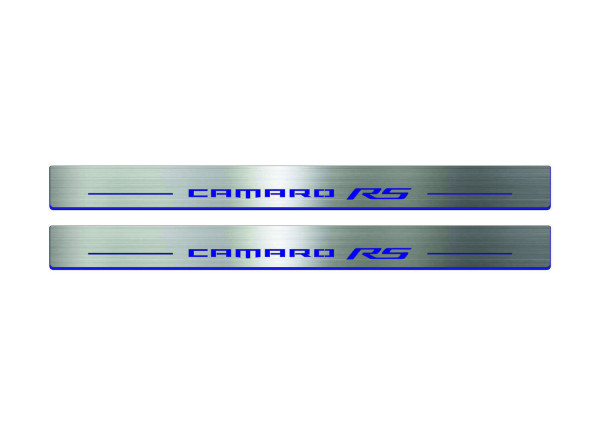 Door sills for Chevrolet Camaro VI 2016+ with logo Camaro RS Door sills for Chevrolet Camaro VI 2016+ with logo Camaro RS