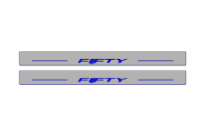 Door sills for Chevrolet Camaro VI 2016+ with logo Fifty (front doors)