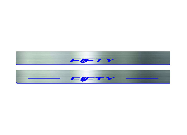 Door sills for Chevrolet Camaro VI 2016+ with logo Fifty Door sills for Chevrolet Camaro VI 2016+ with logo Fifty