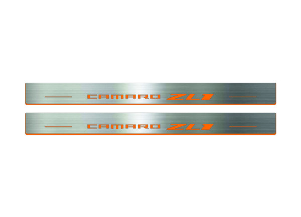 Door sills for Chevrolet Camaro VI 2016+ with logo ZL1 Door sills for Chevrolet Camaro VI 2016+ with logo ZL1