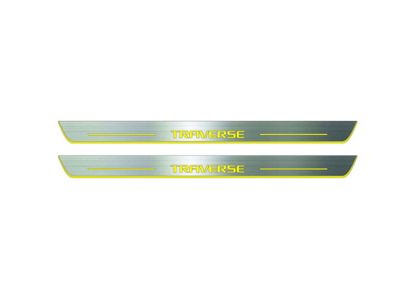 Door sills for Chevrolet Traverse II 2018+ (front doors) Door sills for Chevrolet Traverse II 2018+ (front doors)