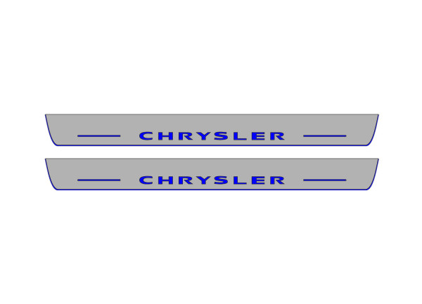 Door sills for Chrysler 300C II 2011+ with logo Chrysler (front doors)