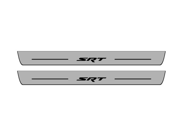 Door sills for Chrysler 300C II 2011+ with logo SRT (front doors)
