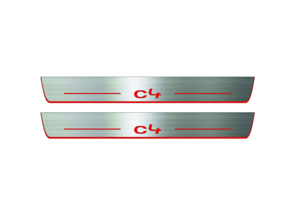 Door sills for Citroen C4 II 2010-2020 (front doors)