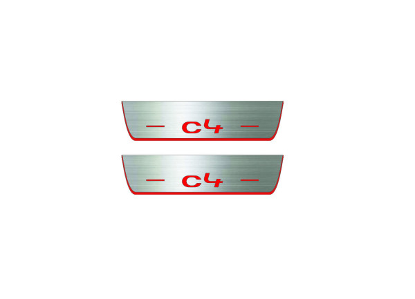Door sills for Citroen C4 II 2010-2020 (rear doors)