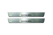 Door sills for Citroen C4 II 2010-2020 with logo Citroen (front doors)