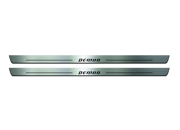Door sills for Dodge Challenger 2008+ with logo Demon (front doors) Door sills for Dodge Challenger 2008+ with logo Demon (front doors)