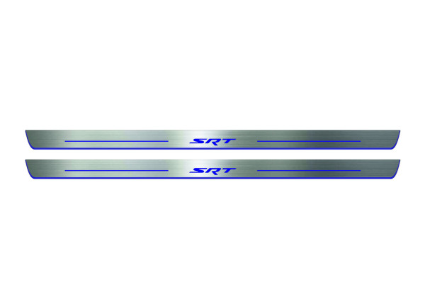 Door sills for Dodge Challenger 2008+ with logo SRT (front doors) Door sills for Dodge Challenger 2008+ with logo SRT (front doors)