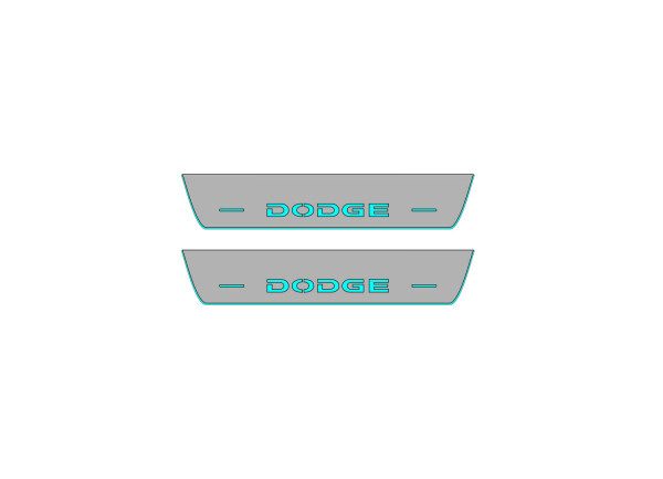 Door sills for Dodge Charger 2011+ with logo Dodge (rear doors)