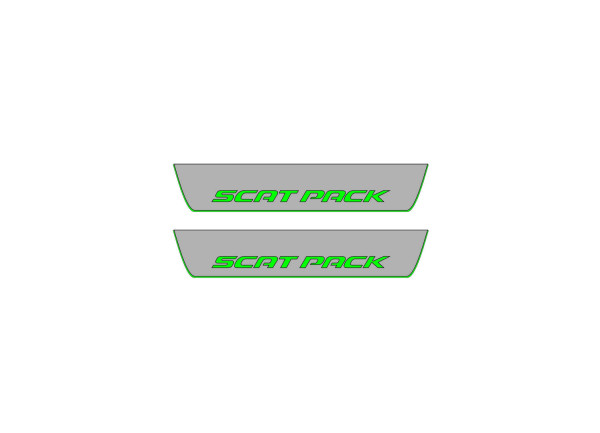 Door sills for Dodge Charger 2011+ with logo Scatpack (rear doors)