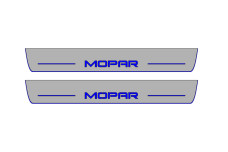 Door sills for Dodge Durango III 2011+ with logo Mopar (front doors)