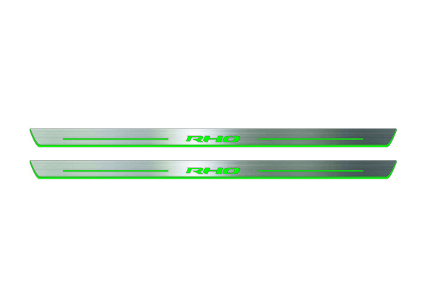 Door sills for Dodge Ram V 2019+ with logo RHO (front doors) Door sills for Dodge Ram V 2019+ with logo RHO (front doors)