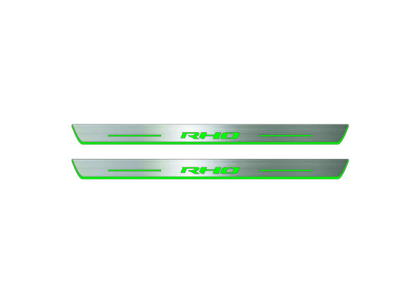 Door sills for Dodge Ram V 2019+ with logo RHO (rear doors) Door sills for Dodge Ram V 2019+ with logo RHO (rear doors)