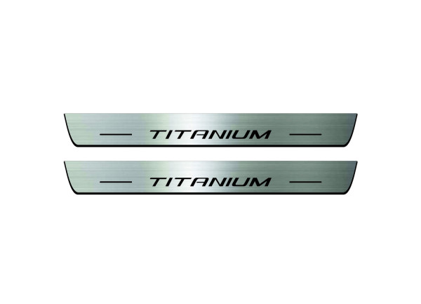 Door sills for Ford Edge II 2014+ with logo Titanium (front doors) Door sills for Ford Edge II 2014+ with logo Titanium (front doors)