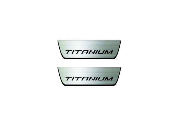 Door sills for Ford Edge II 2014+ with logo Titanium (rear doors) Door sills for Ford Edge II 2014+ with logo Titanium (rear doors)