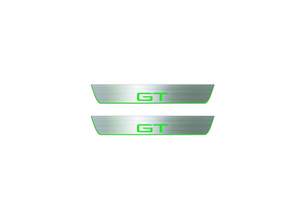 Door sills for Ford Mustang Mach-E 2020+ with logo GT (rear doors) Door sills for Ford Mustang Mach-E 2020+ with logo GT (rear doors)