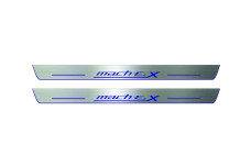 Door sills for Ford Mustang Mach-E 2020+ with logo Mach-E 4X (front doors) Door sills for Ford Mustang Mach-E 2020+ with logo Mach-E 4X (front doors)