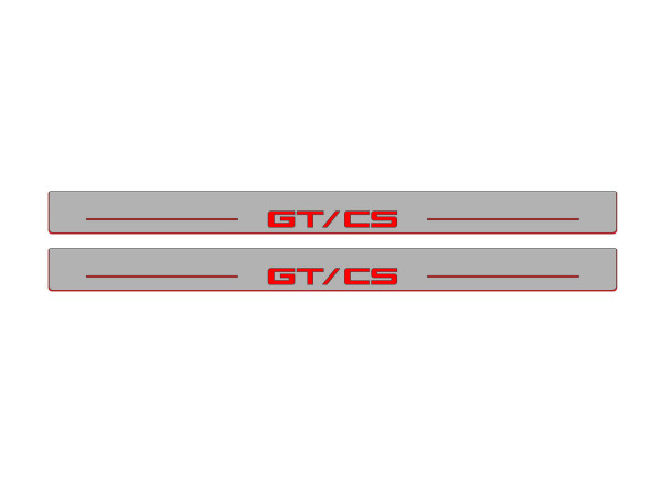 Door sills for Ford Mustang V 2005-2015 with logo GT/CS