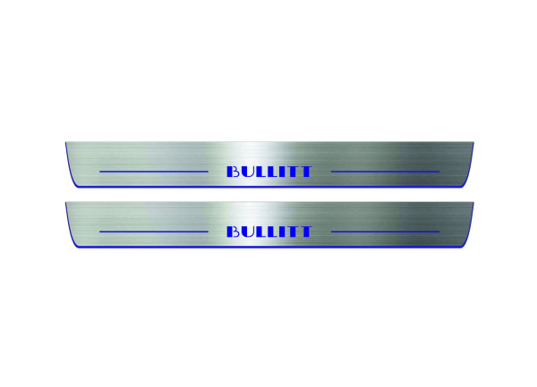 Door sills for Ford Mustang VI 2015-2023 with logo Bullitt Door sills for Ford Mustang VI 2015-2023 with logo Bullitt