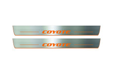 Door sills for Ford Mustang VI 2015-2023 with logo Coyote Door sills for Ford Mustang VI 2015-2023 with logo Coyote