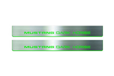 Door sills for Ford Mustang VII 2023+ with logo Mustang Dark Horse (front doors) Door sills for Ford Mustang VII 2023+ with logo Mustang Dark Horse (front doors)