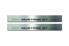 Door sills for Ford Mustang VII 2023+ with logo Mustang GT (front doors) Door sills for Ford Mustang VII 2023+ with logo Mustang GT (front doors)