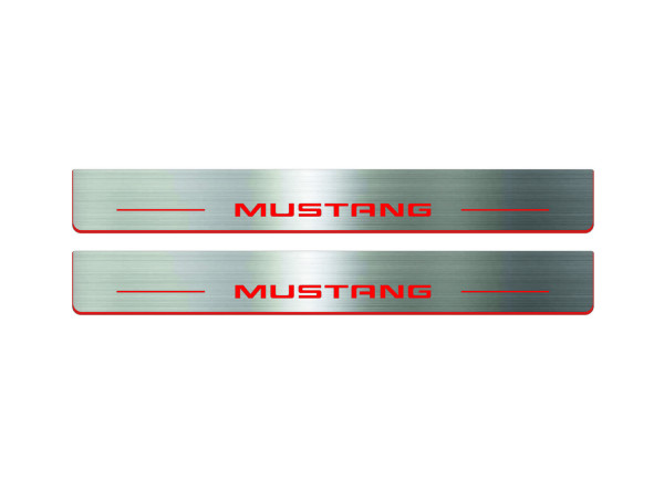 Door sills for Ford Mustang VII 2023+ (front doors) Door sills for Ford Mustang VII 2023+ (front doors)