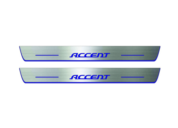 Door sills for Hyundai Accent 2006-2010 (front doors) Door sills for Hyundai Accent 2006-2010 (front doors)