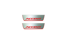 Door sills for Hyundai Accent 2011-2017 (rear doors)