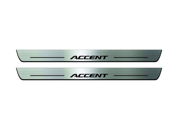 Door sills for Hyundai Accent 2017+ (front doors) Door sills for Hyundai Accent 2017+ (front doors)