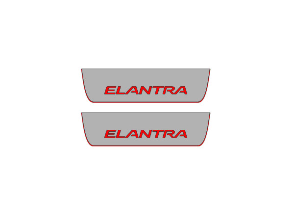 Door sills for Hyundai Elantra V MD 2011-2016 (rear doors)