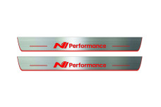 Door sills for Hyundai i30 III 2017+ with logo N Performance (front doors)