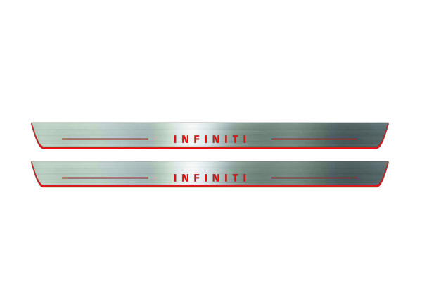 Door sills for Infiniti QX60 I 2013-2021 (front doors) Door sills for Infiniti QX60 I 2013-2021 (front doors)