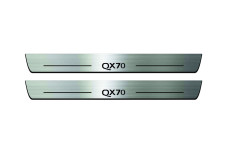 Door sills for Infiniti QX70 2008+ with logo QX70 (front doors)