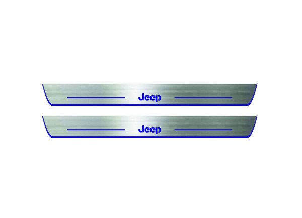 Door sills for Jeep Cherokee KL 2014+ with logo Jeep (front doors) Door sills for Jeep Cherokee KL 2014+ with logo Jeep (front doors)