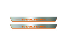 Door sills for Jeep Cherokee KL 2014+ with logo Trailhawk (front doors)