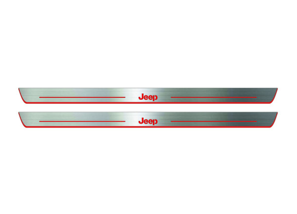 Door sills for Jeep Grand Cherokee III 2005-2010 with logo Jeep (front doors) Door sills for Jeep Grand Cherokee III 2005-2010 with logo Jeep (front doors)