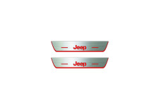 Door sills for Jeep Grand Cherokee III 2005-2010 with logo Jeep (rear doors)