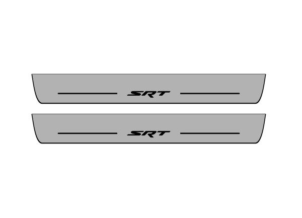 Door sills for Jeep Grand Cherokee IV 2010-2021 with logo SRT (front doors)