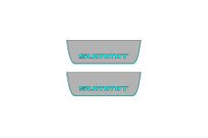 Door sills for Jeep Grand Cherokee IV 2010-2021 with logo Summit (rear doors)